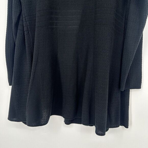 Habitat Open Front Cardigan Black Long Line Lightweight Long Sleeve Size M - Picture 8 of 10